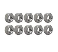 Sourcingmap® 10 pcs M12 x 1,75 mm Pas métrique Filetage épais en acier carbone Main gauche Écrous hexagonaux