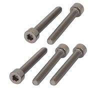 Sourcingmap 10 pcs M4 x 30 mm Filetage Douille hexagonale capuchon Vis Titane Tête