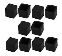 Sourcingmap 10 pcs meubles Chaise de table carré en caoutchouc Leg Tip Cap 15 mm x 15 mm
