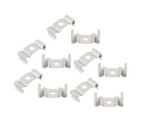 sourcingmap 10 Pcs T4 Tube Fluorescent Lampe Socket Douille lampe Argenté Support