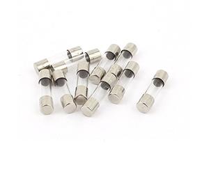 sourcingmap 10 pièces 250V 0. 75 A 750mA Coup Rapide Fusibles Verre Tubes 5mm x 20mm