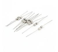 sourcingmap 10 Pièces 3mm x 10mm Câbles Axiaux Action Rapide Fusibles Verre Tuyau 05:00p 250V