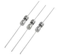 sourcingmap 10 Pièces Fil Axial Action Retardée 3,6 x 10mm Fusible en Verre 250V 250mA