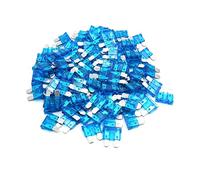 Sourcingmap® 100 pcs 15 A Plastique Bleu Case Medium Style de Lame fusible pour Voiture véhicule Moto