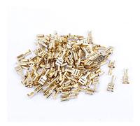 sourcingmap 100 Pcs Voiture Heutparleur 6.4mm Femelle Bêche Borne Câble Connecteur Ton d'or