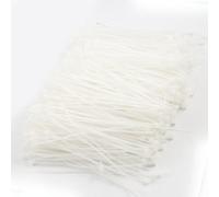 sourcingmap 1000 pièces en plastique blanc câble Zip Tie Fixer Wrap 75 mm x 2 mm
