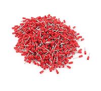 sourcingmap 1000pcs 0,75mm2 Embout de Câble Embout de Câblage Cosse à Sertir électrique Fil Sertissage Borne Connecteur Terminal AWG20 à virole isolée rouge