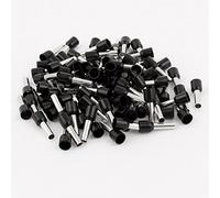 sourcingmap 100pcs 6mm2 Embout de Câble Embout de Câblage Cosse à Sertir électrique Fil Sertissage Borne Connecteur Terminal Borne À Sertir isolé Bootlace Ferrule Noir