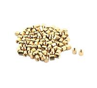 sourcingmap 100pcs M3x5 M3 Filetage Femelle Laiton Entretoise Standoff 5mm Haut Ton Or