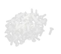 sourcingmap 100pcs Tête fraisée cruciforme tête plate nylon dur Vis M4 x 12mm