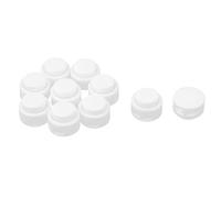 sourcingmap 10pcs Arrêt de Cordon Serrure de Cordon Verrou de Cordon à Ressort bloqué Cordon Glisser Cordon pour Vêtement Sac Lacet Camping Plastique Doubles Trous Blanc
