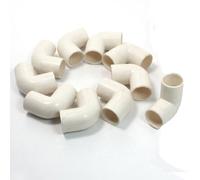 sourcingmap 10pcs Coude PVC 16mm Dia Intérieur 90 Degrés Connecteur Raccord De Tuyau Blanc