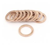 sourcingmap 10Pcs écraser 20pcs 12x18x1.5mm cuivre 12x17x1.5 Rondelle Mixte