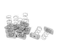 sourcingmap 10pcs Écrous ressort rail M8 304 Acier Inoxydable Strut