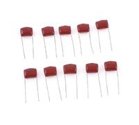 sourcingmap 10Pcs film Polyester condensateurs 250V 0,1uF 5% Tolérance