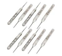 sourcingmap 10pcs Foret PCB Micro 0,75 mm pointe spirale Flûte tungstène carbure