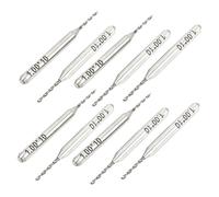 sourcingmap 10pcs Foret PCB Micro 1.0mm pointe spirale flûte 3.175mm tige carbure de tungstène