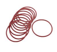 sourcingmap 10pcs Joint Torique En caoutchouc Rouge 50 mm x 2,5 mm x 45 mm-JOINT DE RETENUE D"HUILE DE JOINT de rondelles d'étanchéité