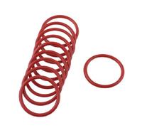 sourcingmap 10pcs Joint Torique Joints Filtre à Huile d'étanchéité Embouts en Caoutchouc Rouge 25 x 21 x 2mm