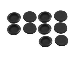 sourcingmap 10pcs Passe Fils Œillet en Caoutchouc Passe-Câble Protection Fils Câble Simple face noir 50 mm Diamètre
