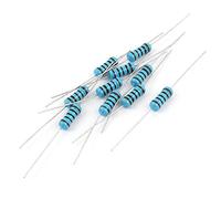 sourcingmap 10pcs Résistance 100 Ohm 1 W fixe à film d'oxyde métallique Bleu Marron Noir