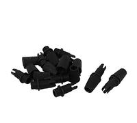 sourcingmap 10pcs Serre-câbles Clip de Câble Câble de serrage réglable Rondelle Noir