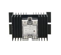 Sourcingmap® 10una Unique phase de relais à état solide SSR3 - 32 cc v/dC V12 - 220 Noir + dissipateur de chaleur