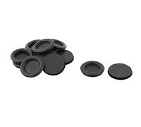 sourcingmap 12pcs Passe Fils Œillet en Caoutchouc Passe-Câble Protection Fils Câble Simple face 34 mm diamètre Noir
