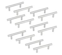 sourcingmap 12pcs Poignée de Meuble Armoire Tiroir Cabinet 64mm distance de montage en T barre