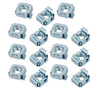 sourcingmap 15pcs Écrou cage M10 65Mn en acier zingué pour armoire d'étagère de serveur