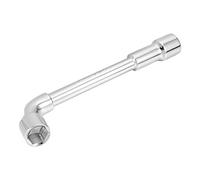 Sourcingmap 19 mm métrique en Forme de L coudée hexagonale Clé à Douille Chrome plaqué, CR-V