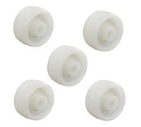 Sourcingmap® 2,5 cm de diamètre PP Caster pour chariot de skateboard Poulie Blanc 5 pcs