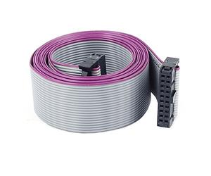 Sourcingmap 2.54mm Pas de vis IDC 20-Pin F/F Connecteur Extension Câble en Nappe Plate 148cm