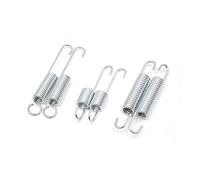 sourcingmap 2 Pcs 3 en 1 Métal Anneau Béquille Moto Stand côté Kick Ton Argent Printemps