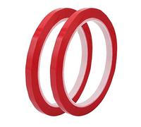 Sourcingmap® 2 pcs 6 mm de large 50 metre de long pour animal domestique auto-adhésif électrique ruban isolant Rouge