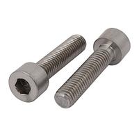 Sourcingmap 2 pcs M8 x 35 mm Filetage Douille hexagonale capuchon Vis Titane Tête