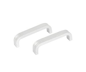 sourcingmap 2 Pcs Poignée de Meuble Armoire Placard Tiroir Porte 70mm Longueur Alliage Ton Argent