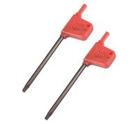 Sourcingmap 2 pcs T10 S2 Drapeau type Poignée pilote Clé Clé Torx Tournevis