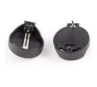 Sourcingmap 2 Pile Bouton CR2025 Pile Support de Douille 2 Broches Noir