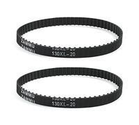 sourcingmap 2 x 130XL 65 Dents 10mm Largeur Caoutchouc denté Industriel Courroie De Distribution 33cm