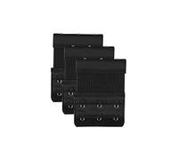 Sourcingmap 2 x 2 brancher Strechy Bra Extender Sangle de soutien-gorge élastique extensible Multi Color femme dame noir 2 rangées 3 hooks 3 pièces