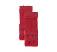 Sourcingmap 2 x 2 brancher Strechy Bra Extender Sangle de soutien-gorge élastique extensible Multi Color femme dame Rouge foncé 2 rangées 2 hooks 2 pièces