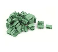 Sourcingmap 20 Paire 4 Pins 5.08mm Pas de vis Mâle Femelle PCB Borne à vis Adaptateur