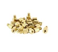 Sourcingmap 20 pièces PC PCB Carte mère en Laiton entretoise hexagonale M3 5 + 4mm