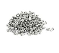 sourcingmap 200pcs M3x6mm tige moletée solide aluminium tête ronde Rivet