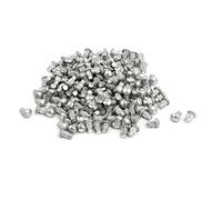 sourcingmap 200pcs vis M2,5x4mm tige moletée solide aluminium tête ronde Rivet