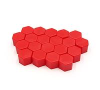 sourcingmap 20pcs 19mm silicone rouge écrou roue moyeu roue voiture couvre poussière vis Protéger Caps