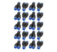 sourcingmap 20pcs 4mm diam. type Y 3-Voies air pneum. Flex raccord rapide connecteur Pousser