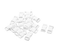 sourcingmap 20pcs Boucle Attache Sangle Sac à main Plastique Boucle à déclenchement rapide Adjustive sangle 10mm largeur