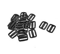 sourcingmap 20pcs Boucle Sangle Sac à dos réglable Plastique Tri Glide Ceinture 38mm Largeur sangle